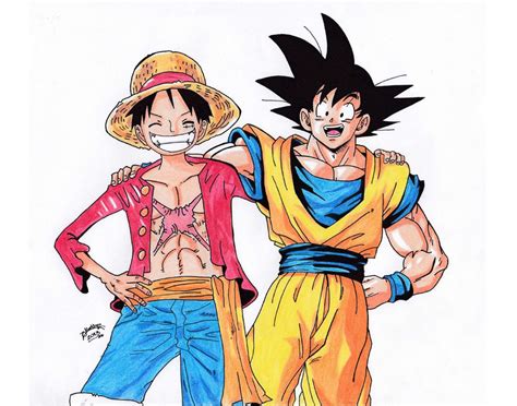 Goku and Luffy - Anime Debate Fan Art (35961826) - Fanpop