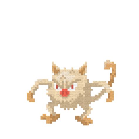 Mankey Pixel Art, pokémon , primeape , monkey , jump , pig , mankey ...