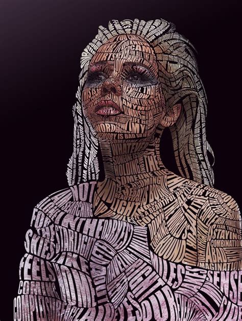 kerli_typographic_portrait__color__by_Brad-Phillips More than Words 30 ...