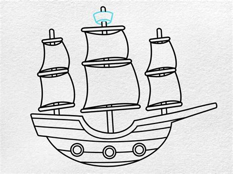 Draw a Pirate Ship - HelloArtsy