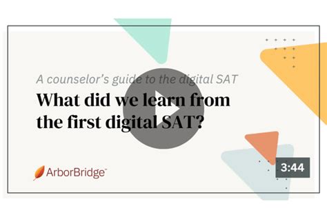 A counselor's guide to the digital SAT: What we learned from the first ...