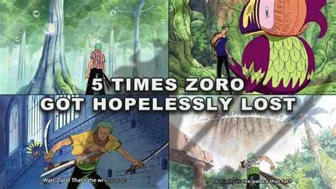 5 times Zoro got hopelessly lost - One Piece