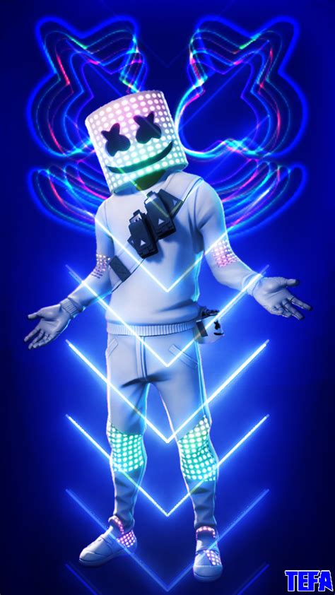 FORTNITE marshmello skin design in blue.jpg by TEFA5 on DeviantArt