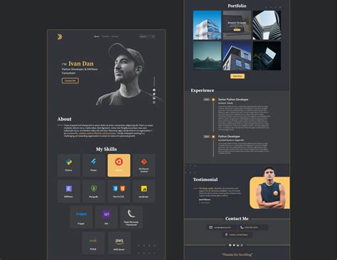 Personal Portfolio Web Design :: Behance