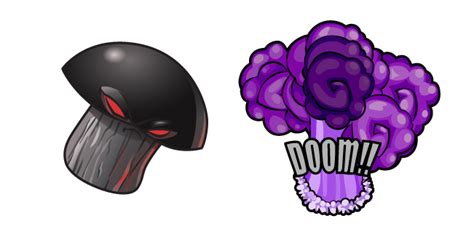 Plants Vs. Zombies Doom Shroom and His Explosion cursor – Custom Cursor