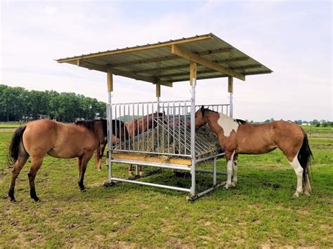 Best Prices Available 15' X 8' Horse Hay Feeder White Nylon Netting 2 ...