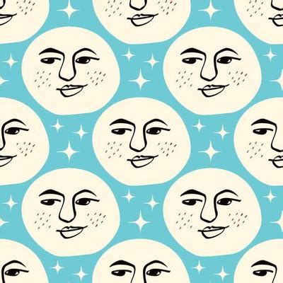 Moon Face Vector Art, Icons, and Graphics for Free Download