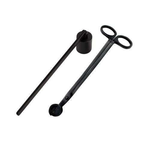 Matte Black Wick Trimmer and Snuffer Set – EMME NYC