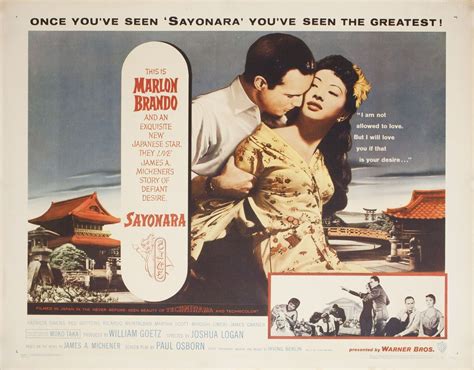 Sayonara Original 1957 U.S. Half Sheet Movie Poster - Posteritati Movie ...