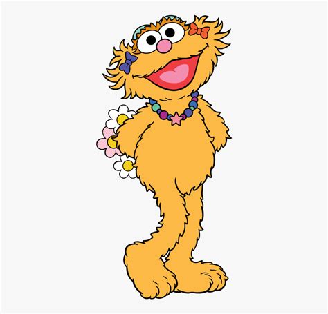 Zoe Sesame Street Characters is a free transparent background clipart ...