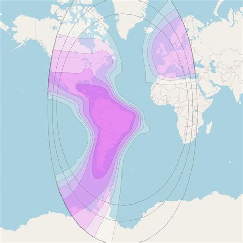 Satellite Spot Beam Coverage Map - The Best Picture Of Beam