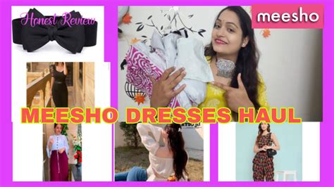 MEESHO dresses haul...under 500/-TRY ON HAUL...honest reviews - YouTube