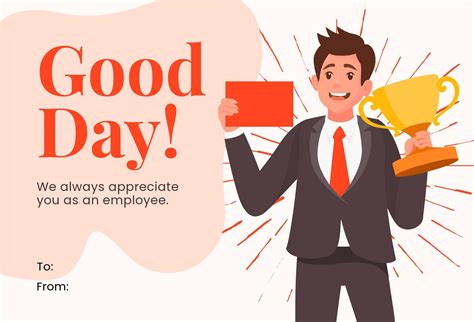 Printable Employee Appreciation Cards Templates