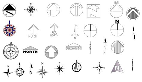 Autocad Drawing Architectural North Arrow Dwg Dxf In Vrogue Co | The ...