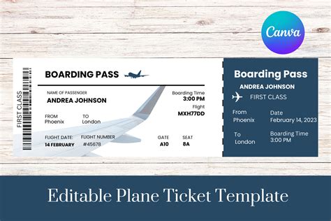 Plane Ticket Template