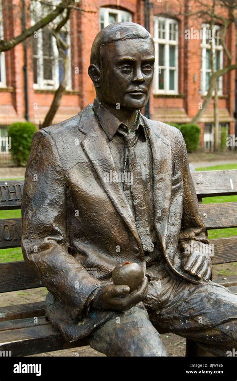 Statue of Alan Turing by Glyn Hughes. Sackville St. Gardens, Manchester ...