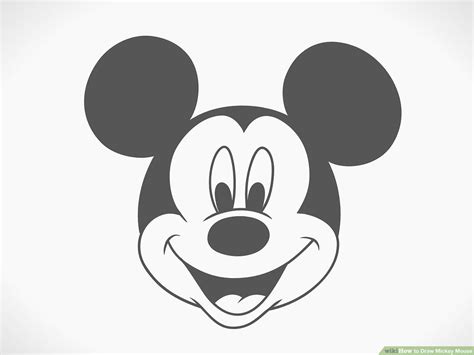 Cute Mickey Mouse Drawing Easy