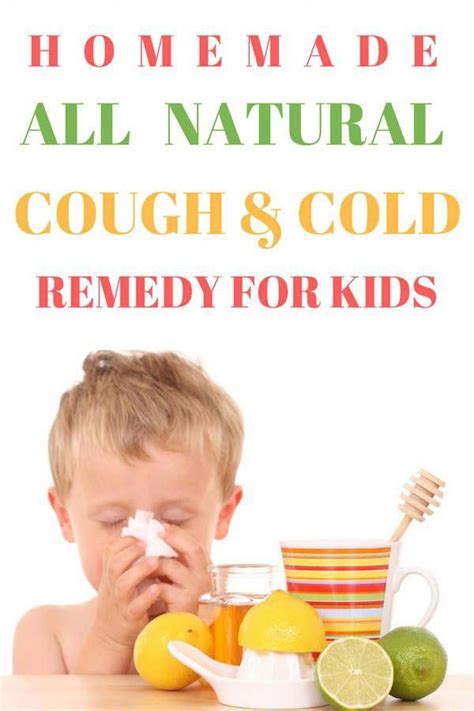 You can make this all-natural cold and cough remedy for kids with ...