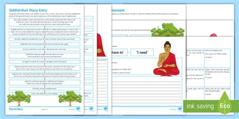 The Life of Buddha Worksheet / Worksheets (teacher made)