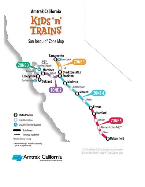 Amtrak California Route Map - Rosa Wandie