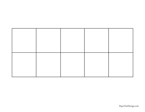 10 Frame Template Free Printable | Webframes.org