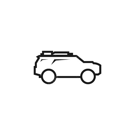 Suv Outline Clipart PNG Images, Suv Car Outline Logo Icon Vector ...