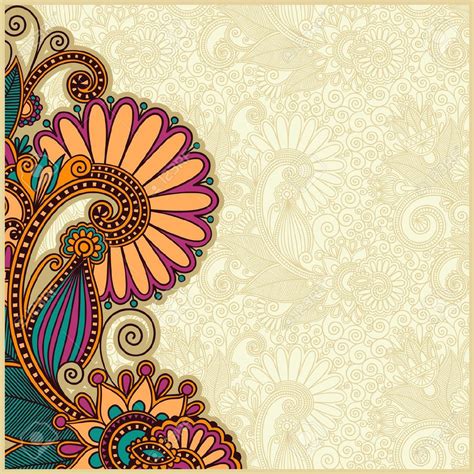 Flower background design stock vector. Illustration of frame - 44946554 ...