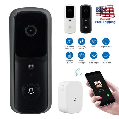 1080p Wireless WiFi Video Doorbell, V10 Smart Doorbell, Camera Visual ...