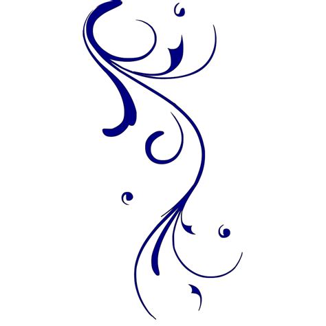 Swirls Clipart Simple Blue Swirl Design Png Flyclipart | The Best Porn ...