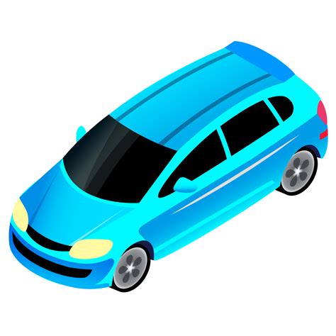 Isometric car illustration 13083516 PNG