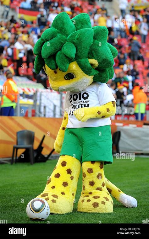 World cup mascot zakumi during half time hi-res stock photography and ...