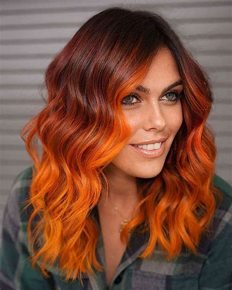 Orange Ombre Hair Color