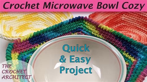 #38 - Easy Crocheted Microwave Bowl Cozy - YouTube