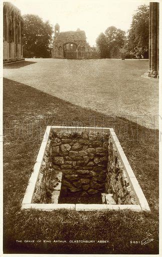 The Grave of King Arthur, Glastonbury Abbey stock image | Look and Learn