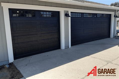 Black Garage Doors Near You - Black Doors with Windows - Modern Black ...