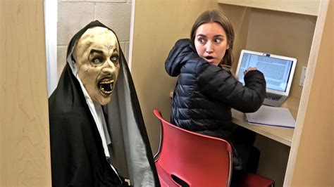 "THE NUN" Scare Prank at School! - YouTube