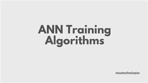 PPT - ANN Training Algorithms PowerPoint Presentation, free download ...