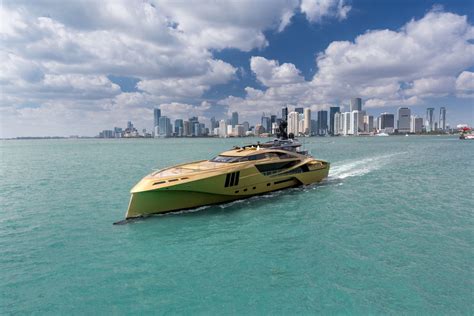 The Most Beautiful Golden Yacht