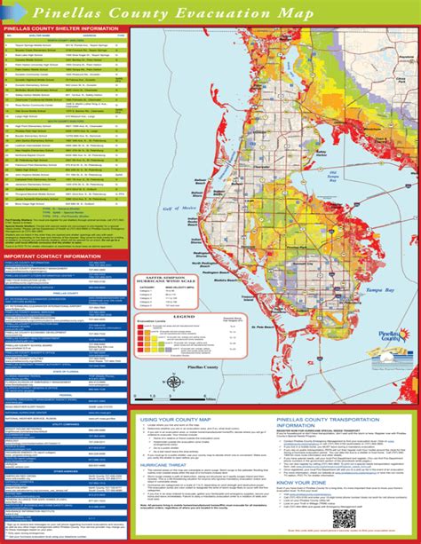 Pinellas County Evacuation Map