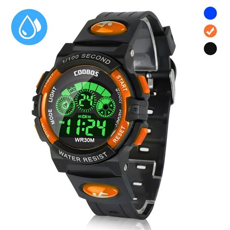 TSV - Kids Digital Watch, Boys Sports Waterproof Led Watches with Alarm ...