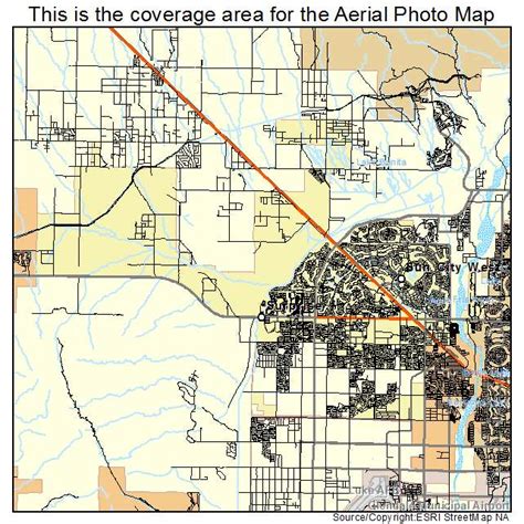 Aerial Photography Map of Surprise, AZ Arizona