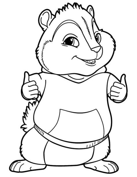 Chipmunk coloring, Download Chipmunk coloring for free 2019