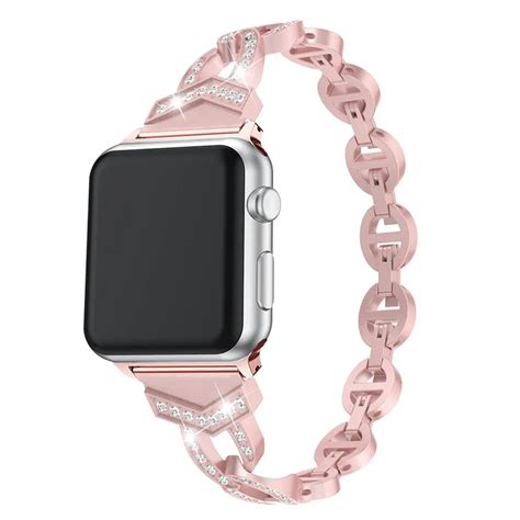 Women Stainless Steel Band For Apple Watch Strap 38mm 42mm Watchband ...