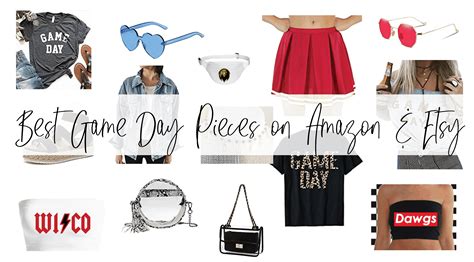 Trendy Game Day Outfits and Accessories On Amazon and Etsy - By Sophia Lee