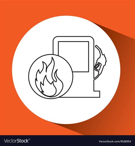 Gas station design Royalty Free Vector Image - VectorStock