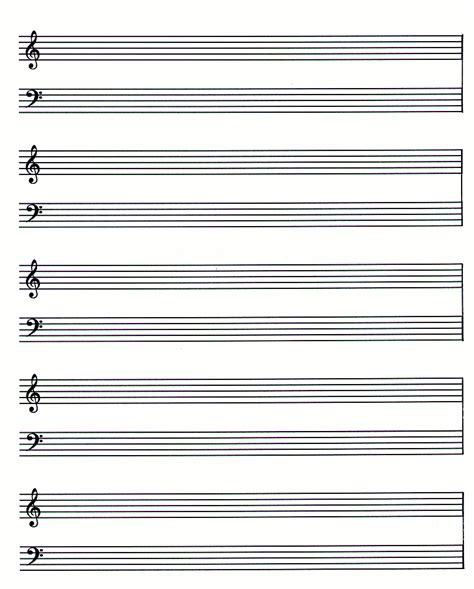 blank piano staff | Blank sheet music, Sheet music, Piano sheet music pdf