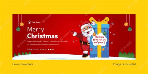 Premium Vector | Creative cover page design of merry christmas