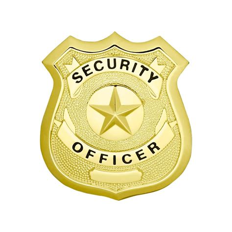 LawPro Security Officer Shield with Star Badge