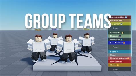 How To Make Group Teams | Roblox Studio 2021 - YouTube