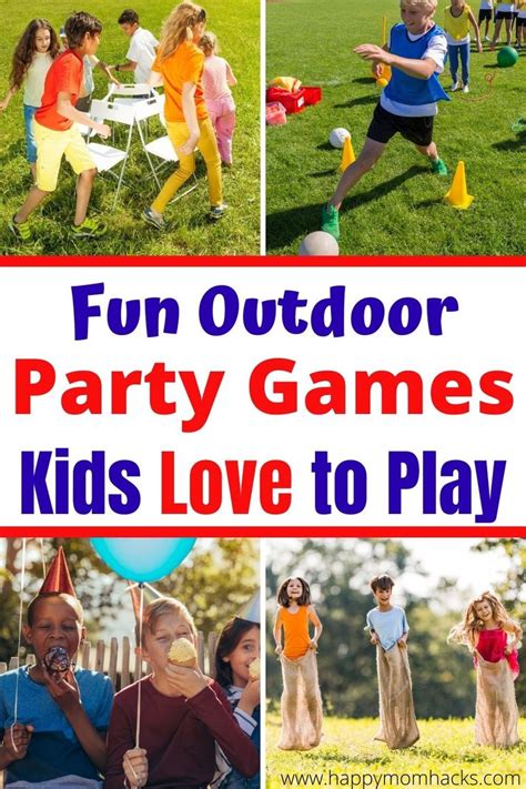 Fun Outdoor Birthday Party Games for Kids -Backyard Ideas | Happy Mom ...